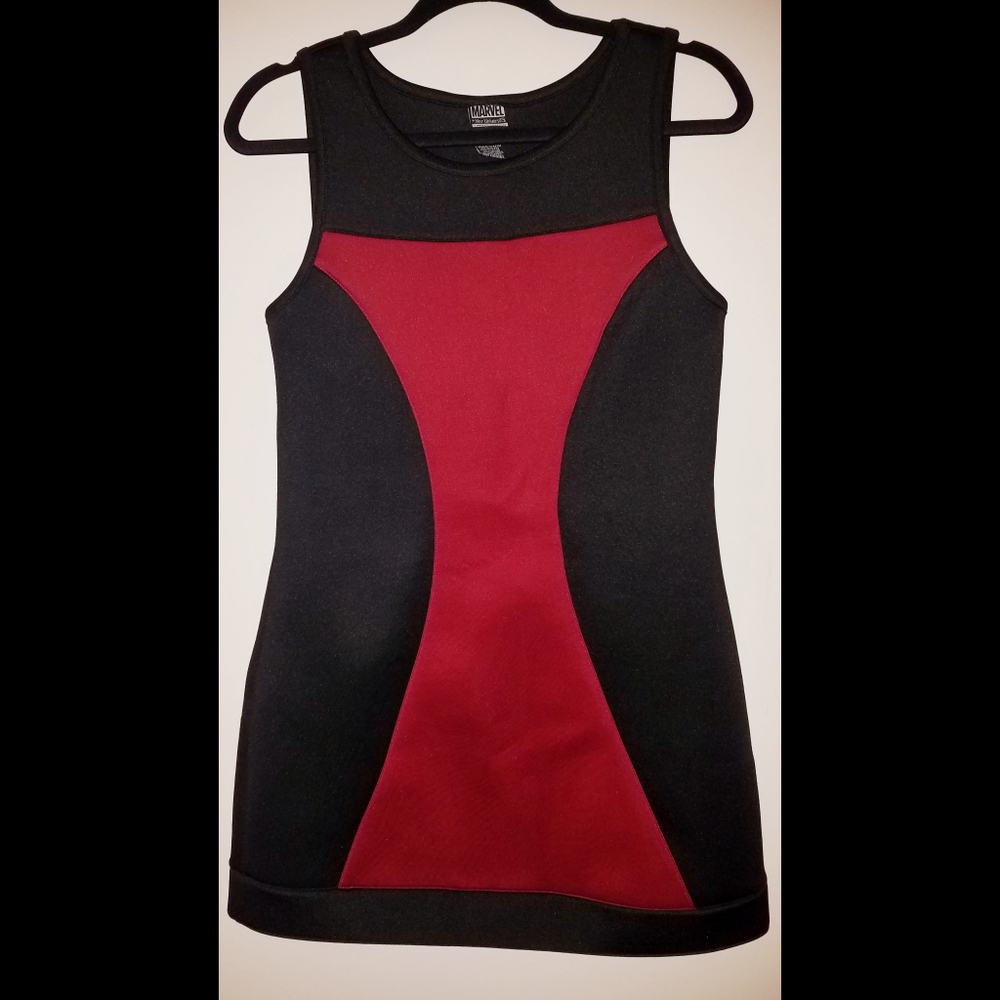 Black Widow Themed Sheath Style Dress